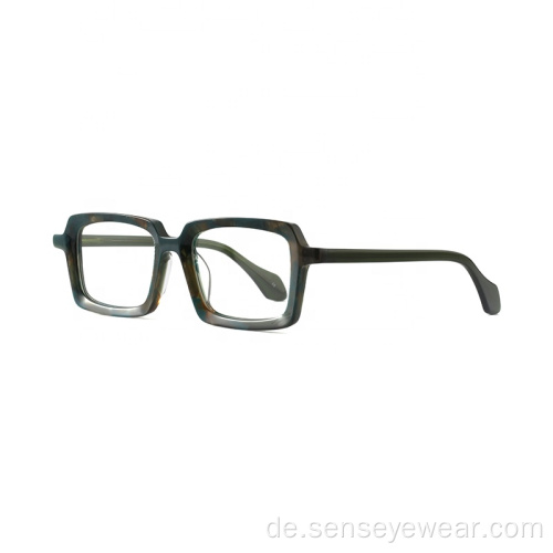 Unisex-Vintage-Kegel-acetat-optische Eyewearrahmen-Gläser